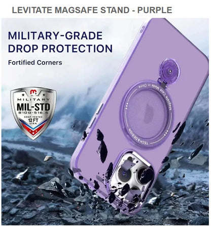 LEVITATE MEGASAFE STAND Mobile Cover for Iphone 15Pro Max-Purple-Free Shipping!