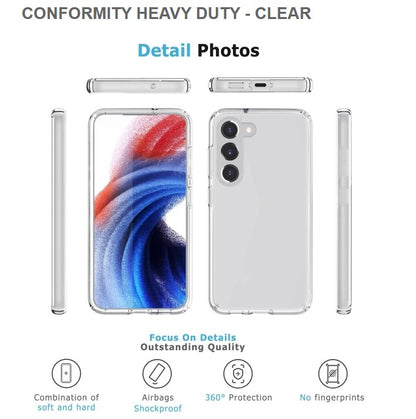 Conformity Heavy Duty Mobile Case For Samsung S23Plus-Clear