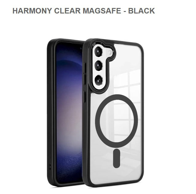 Harmony Clear Megasafe Mobile Cover For Samsung S24-Black