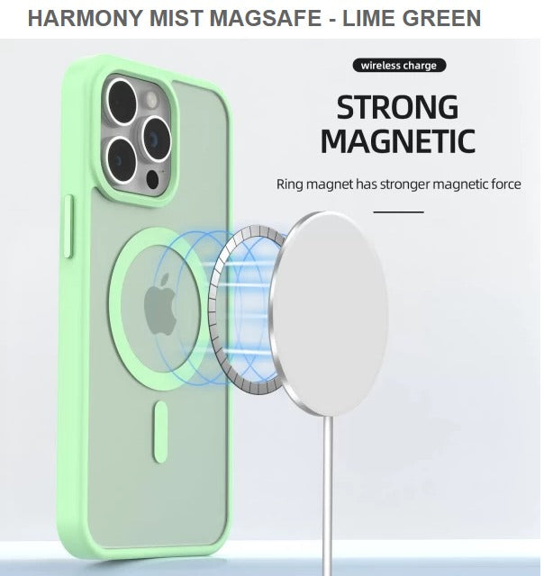 HARMONY MIST MEGASAFE Mobile Case for Iphone12& 12pro -Lime Green -Free Shipping