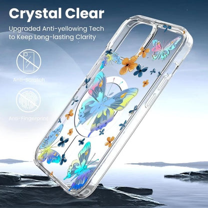 Amuse Megasafe Clear Mobile Case for Iphone 11 & 11Pro-Colorful Butterfly