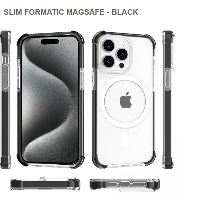 SLIM FORMATIC MEGA SAFE Mobile Cover for Iphone 15Pro Max-Black-Free Shipping