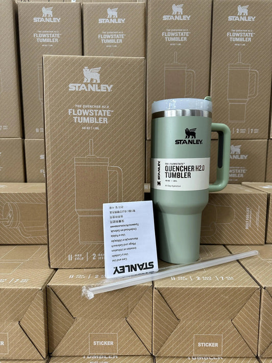 Stanley Tumbler 40 Oz Olive Leave